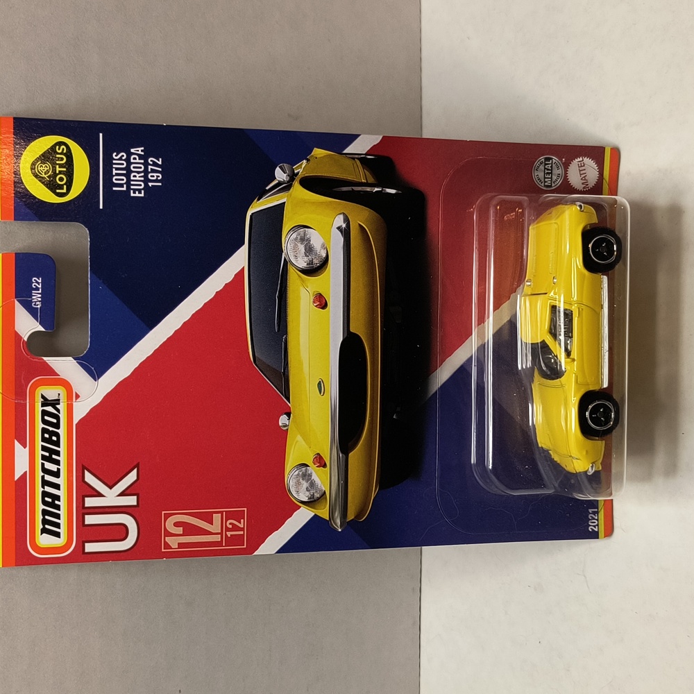 D8 Matchbox 1972 LOTUS EUROPA WITH SHIPPING PROTECTOR